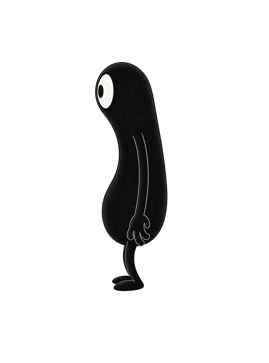 The black body opposite side