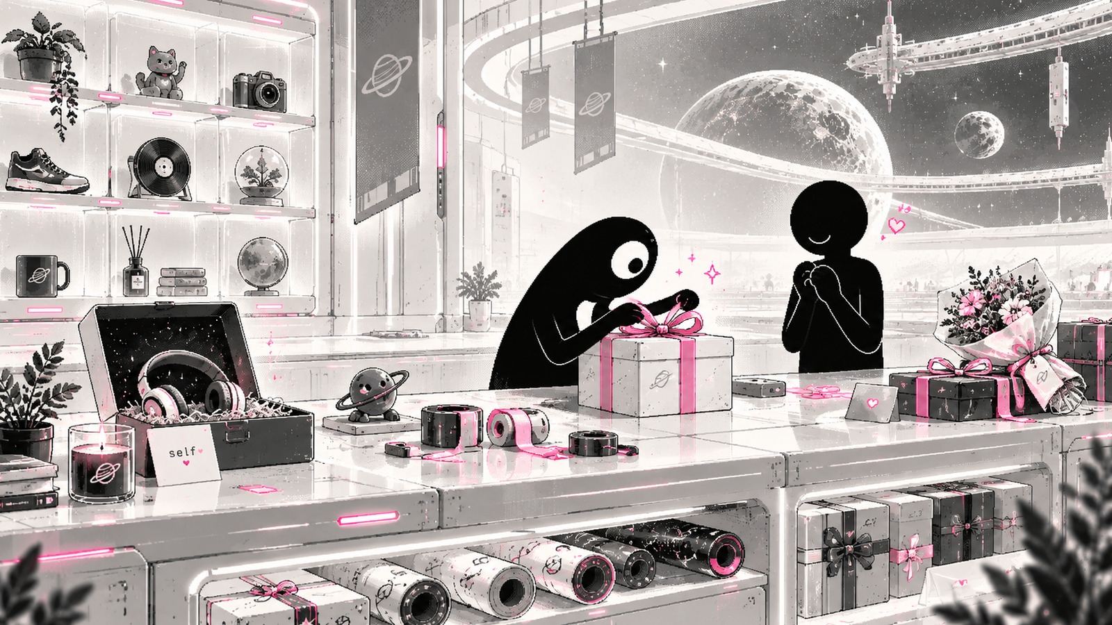 🎁 GIFT SHOP, CONCEPT STORE, OR ALIEN GENERAL STORE? AND WHAT ABOUT ECO-FRIENDLY? illustration